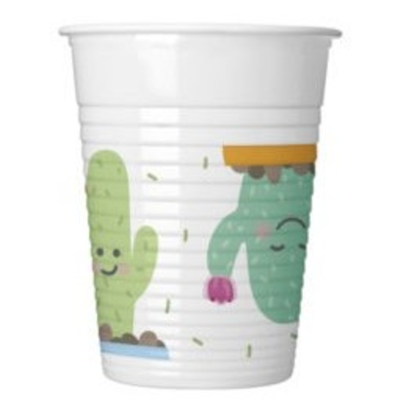 8 Happy cactus cups 200ml