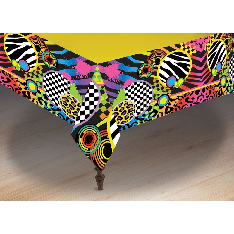 80s party tablecloth