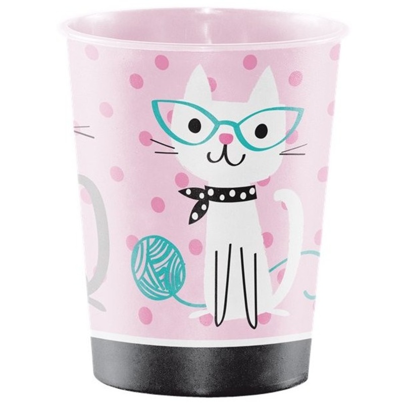 Cats hotel plastic cup 473ml
