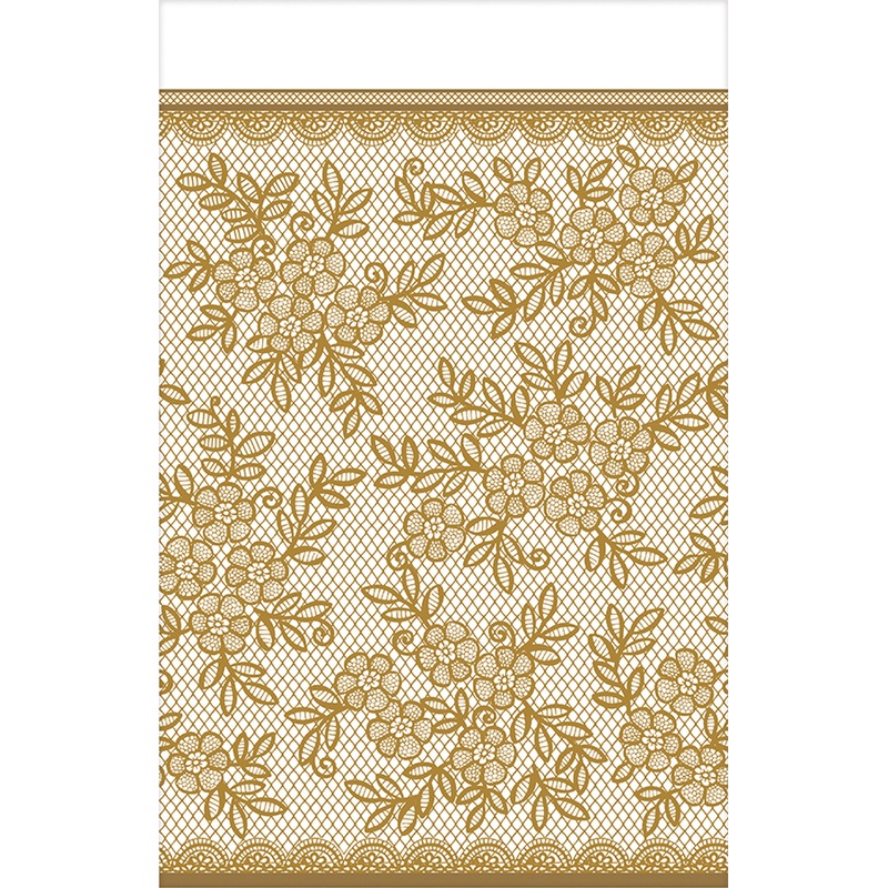 Flower embroidery tablecloth 2.59 x 1.37m