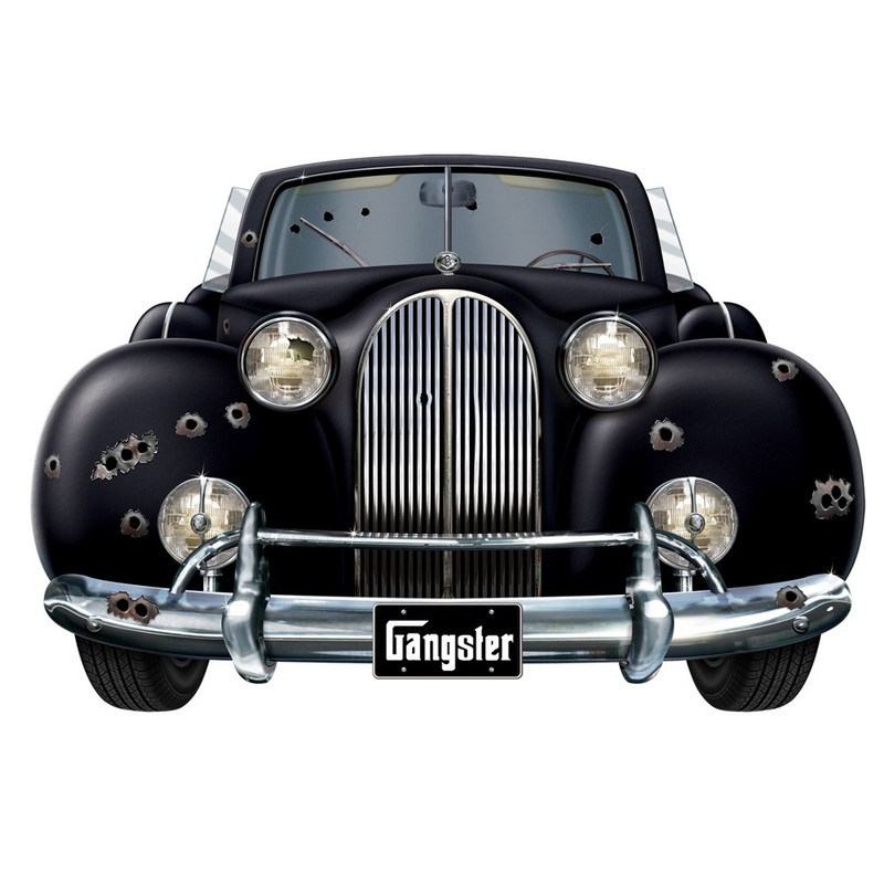 Gangster oldtimer mural 26x42cm