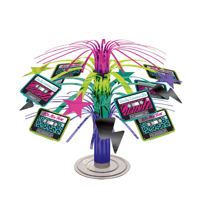 I Love The 80s Mini Table Fountain 19cm