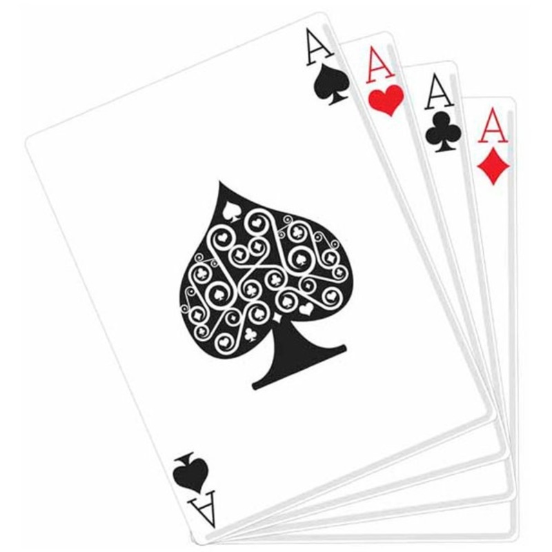 Playing cards cardboard display 1.5m