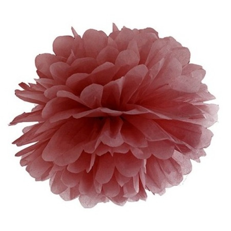 Pompon Romy red-brown 25cm