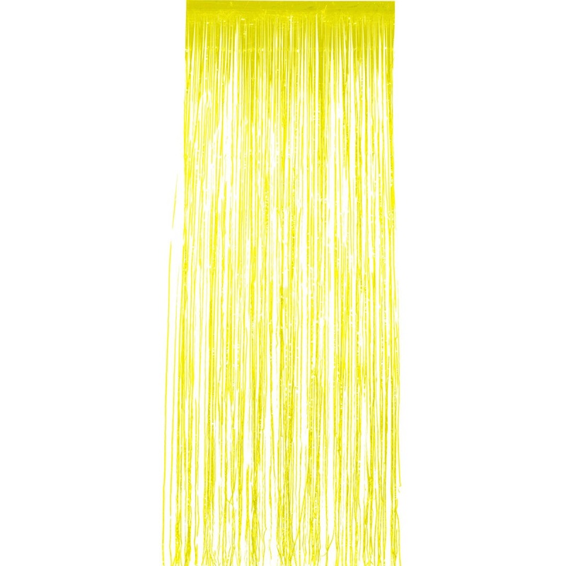 Shimmering curtain in yellow 91 x 244cm