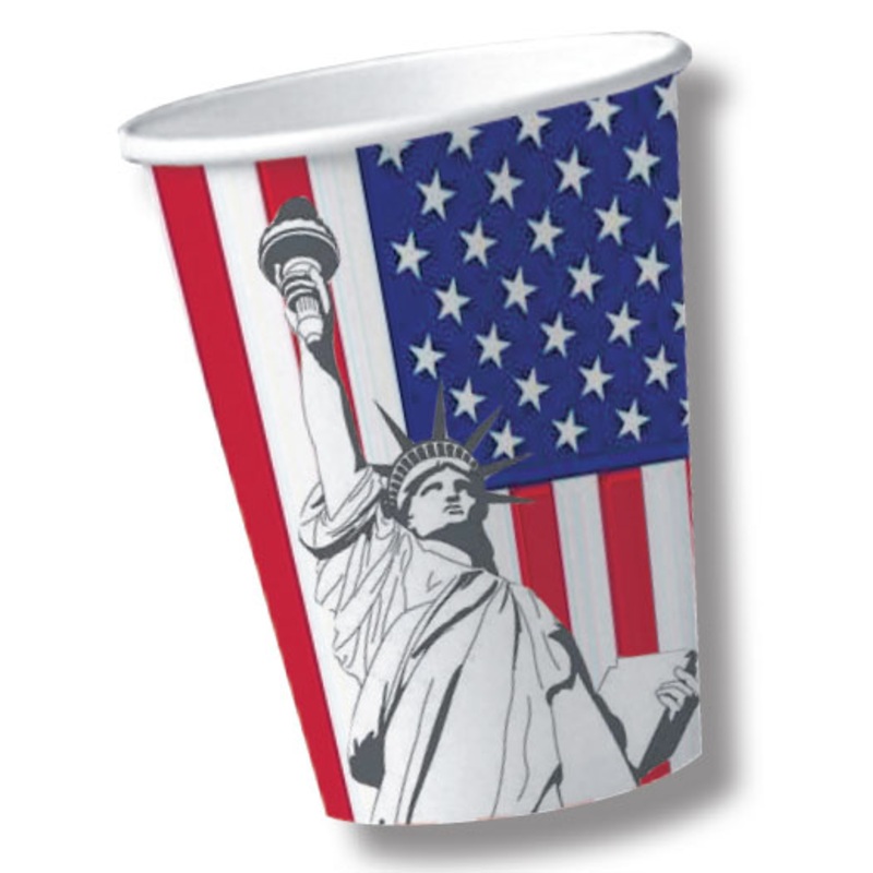 10 USA party cups 200ml