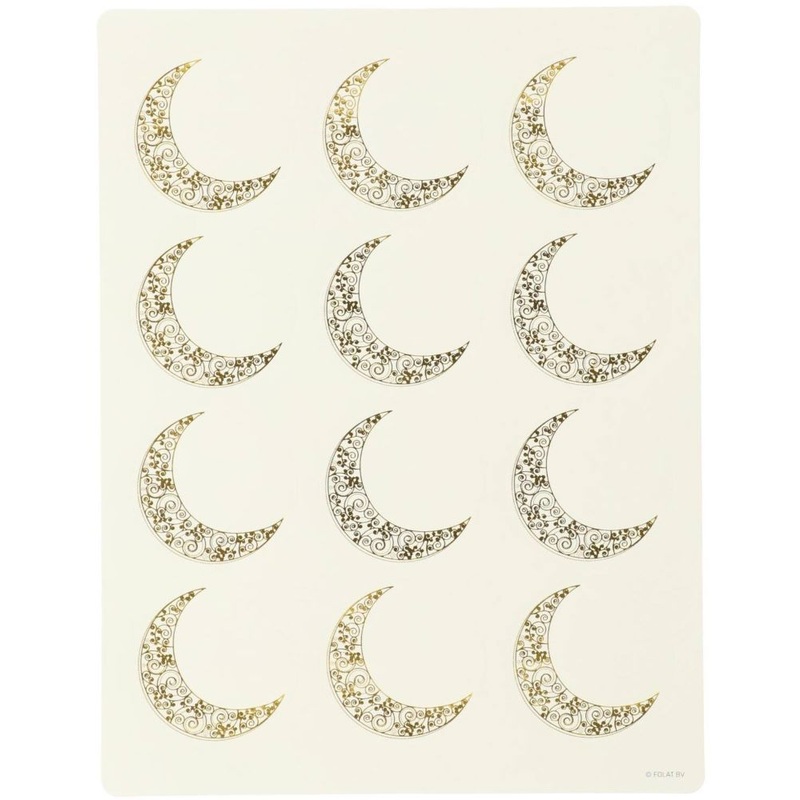 12 name stickers festive moonshine