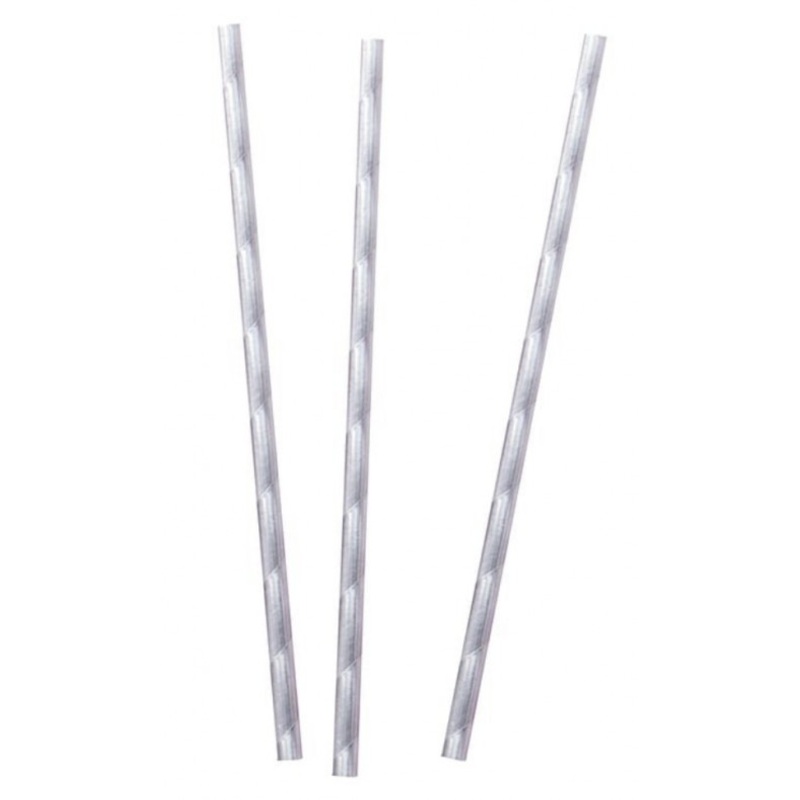 25 Perlshine paper straws 19cm