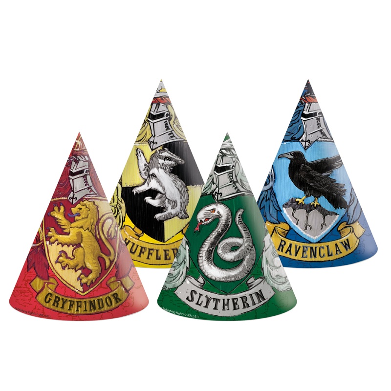 6 Magical Hogwarts FSC party hats 16cm