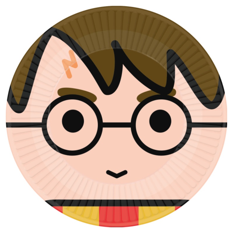 8 Harry Potter cartoon paper plates 23cm