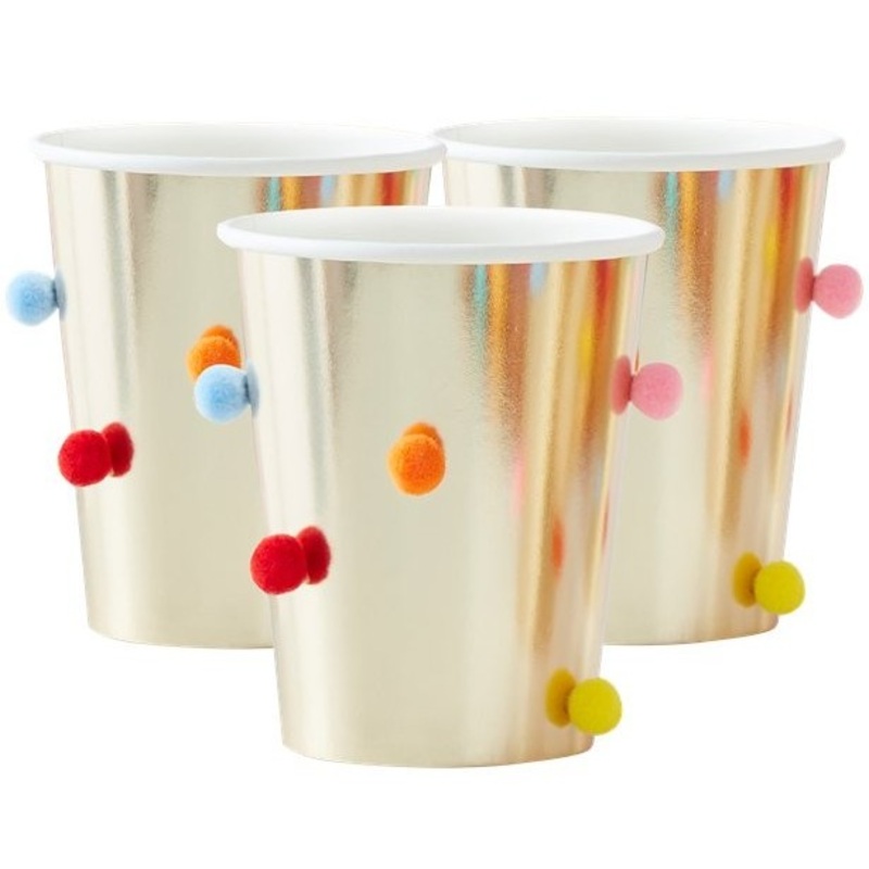 8 Mix & Match bobble paper cups 250ml