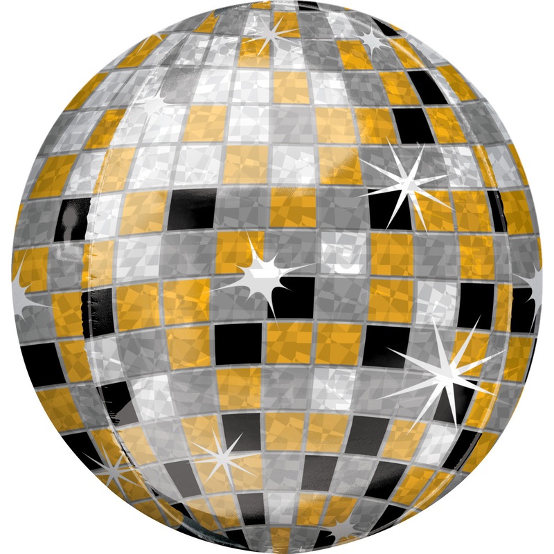 Disco radio foil balloon 38 x 40cm