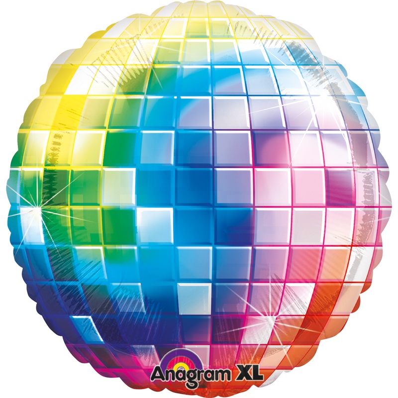 Foil balloon motley disco ball 81cm