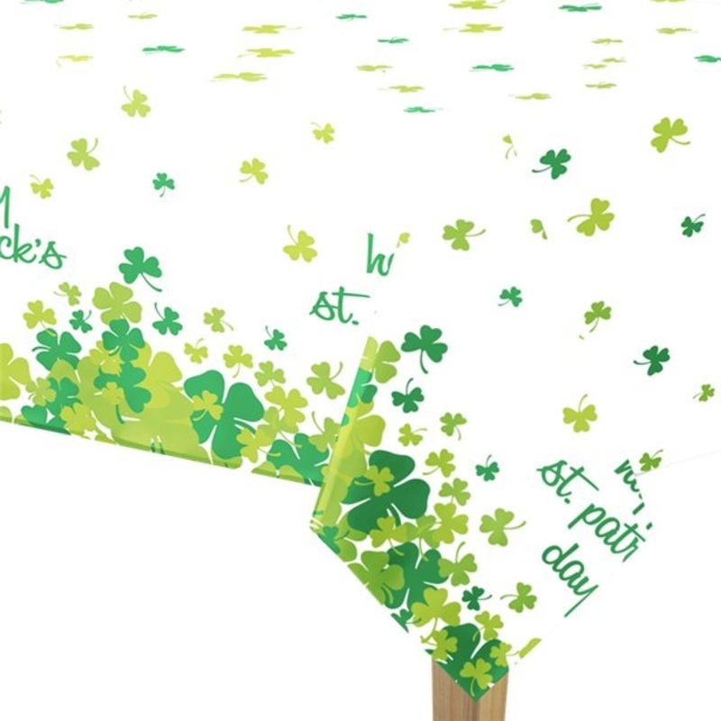 Happy St Patricks Day tablecloth 2.13 x 1.37m