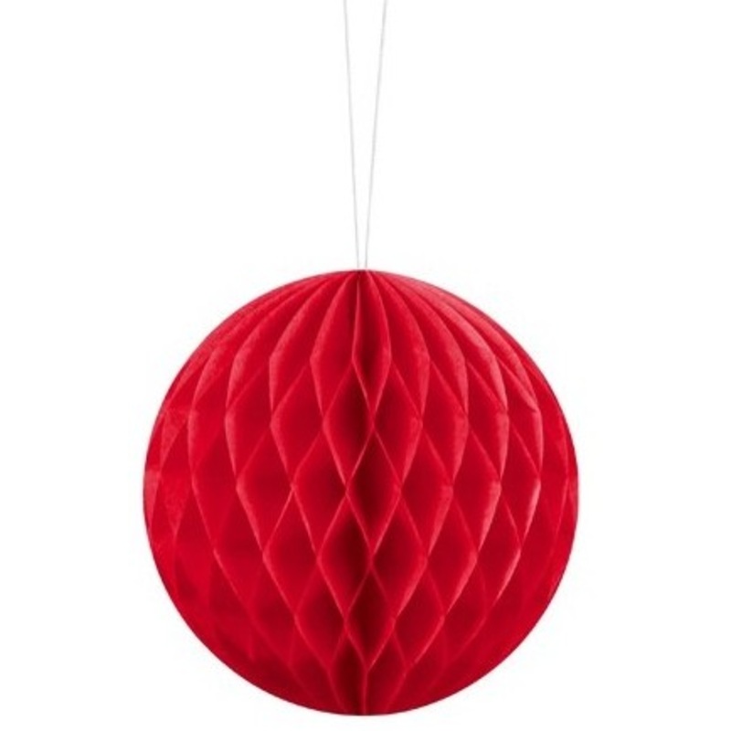 Honeycomb ball Lumina red 10cm