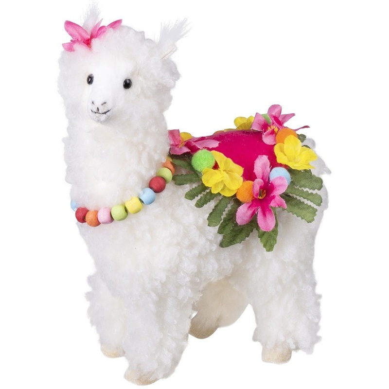 Lama Lotta decorative figure with flowers