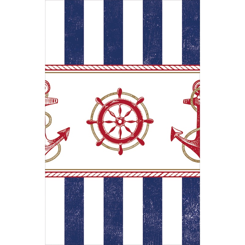 Maritime summer tablecloth 2.59 x 1.37m
