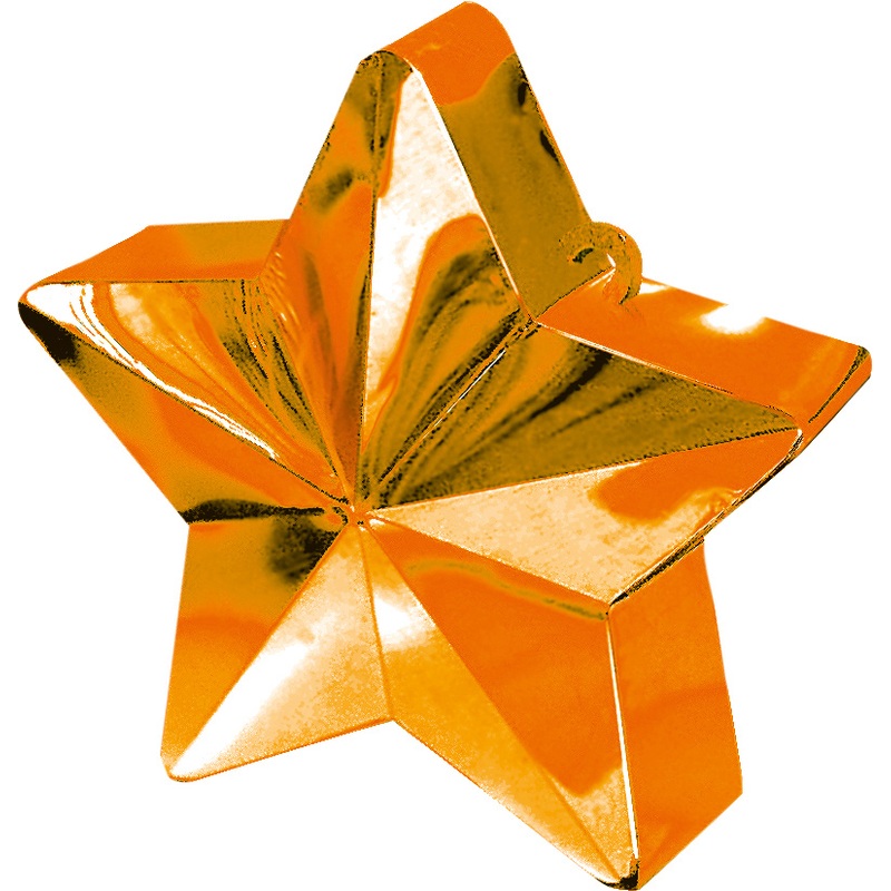Star balloon weight in orange