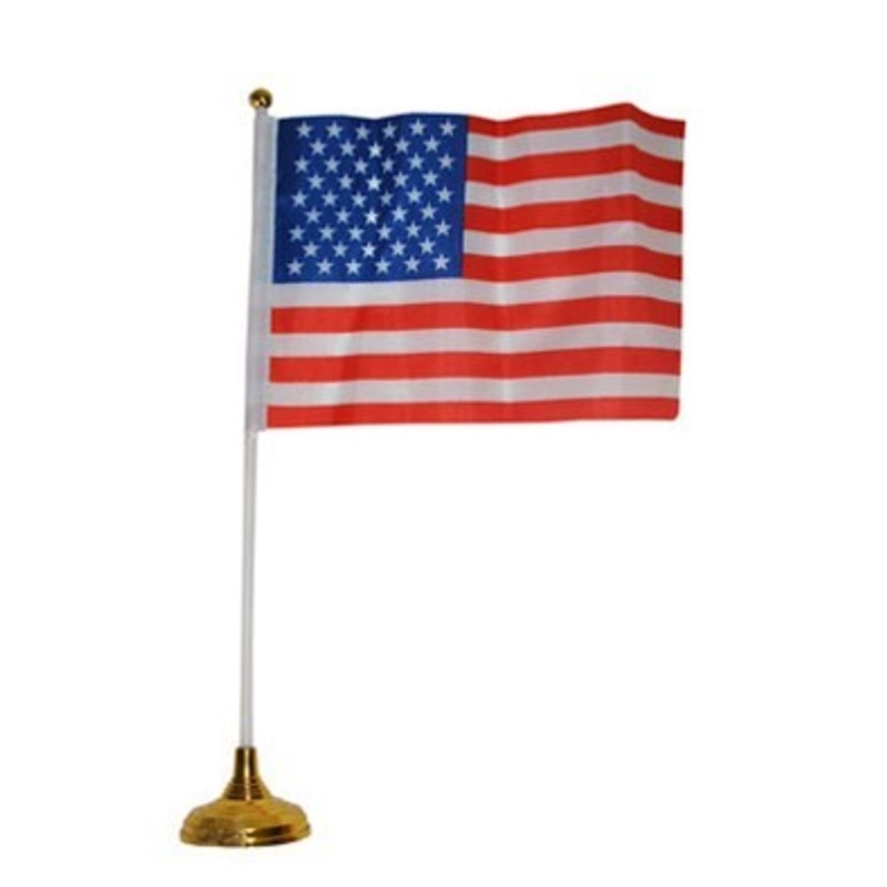 Table flag USA 33cm
