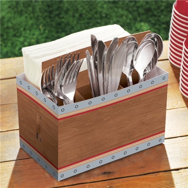 Western cutlery stand made of cardboard
