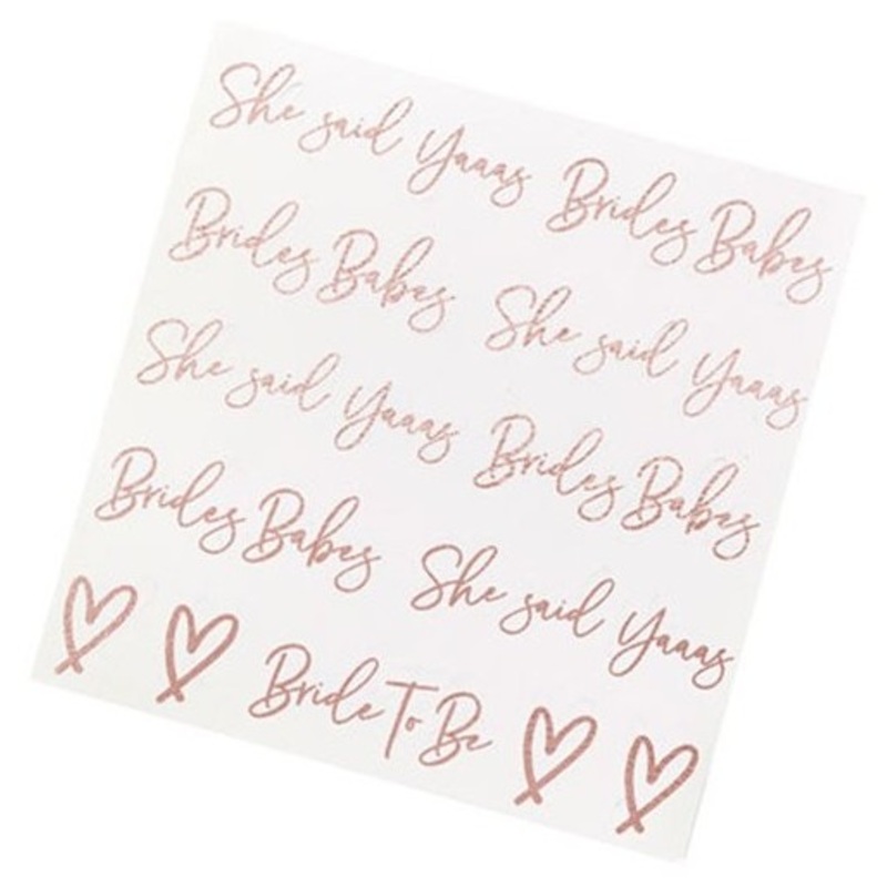 2 Brides Babes Tattoo Bows