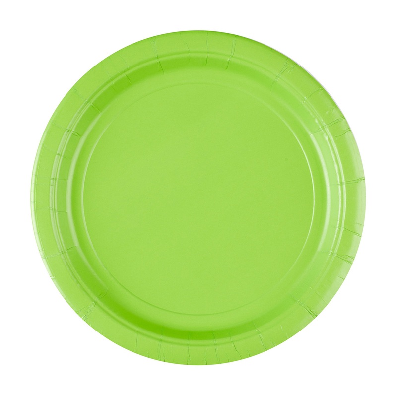 20 paper plates kiwi 23cm