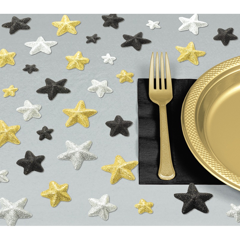 32 glamor glitter stars