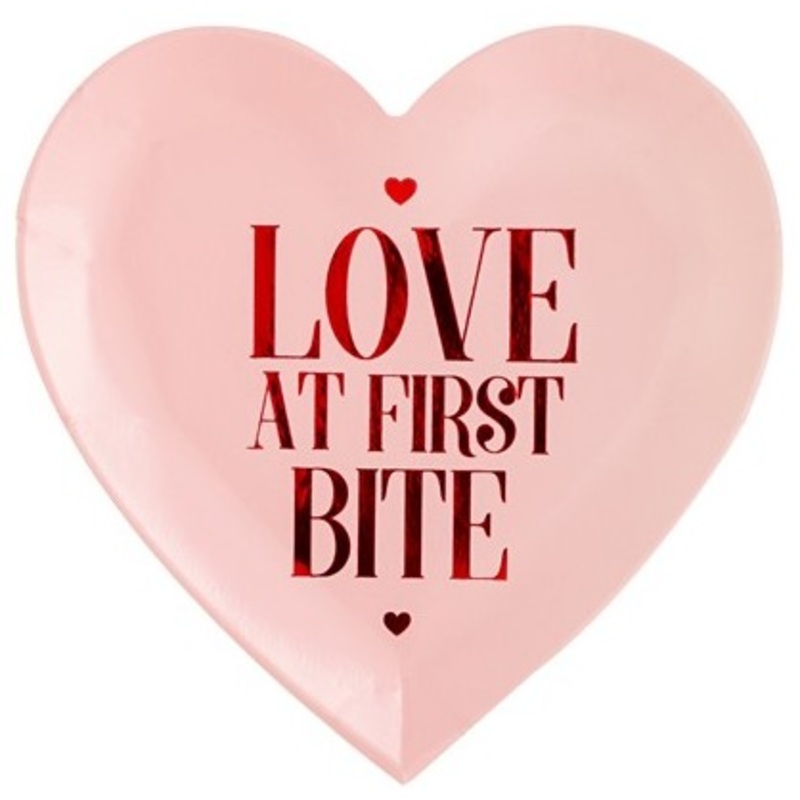 6 Drunk in love paper plates 18.5cm