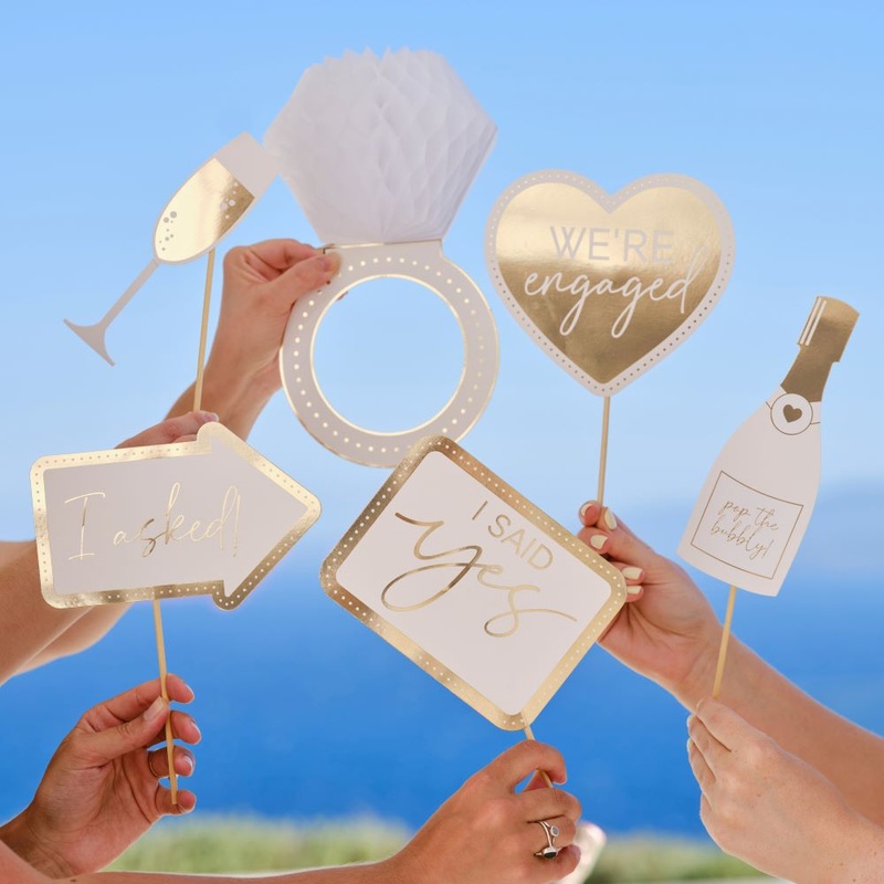 Champagne to Love engagement photo accessories XX-piece