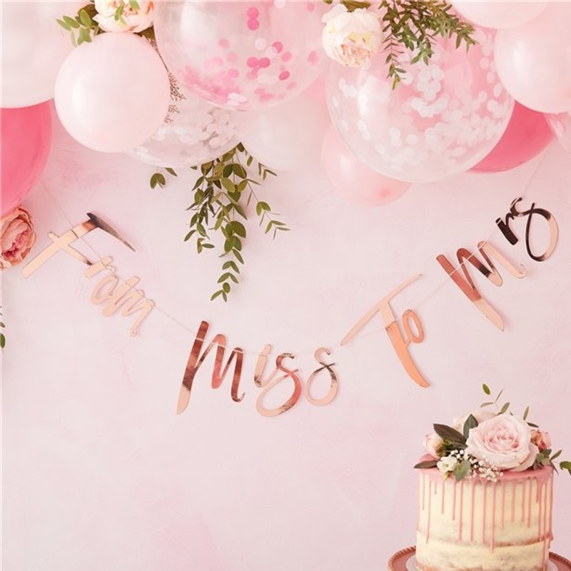 Happy Bride garland rose gold 1.5m