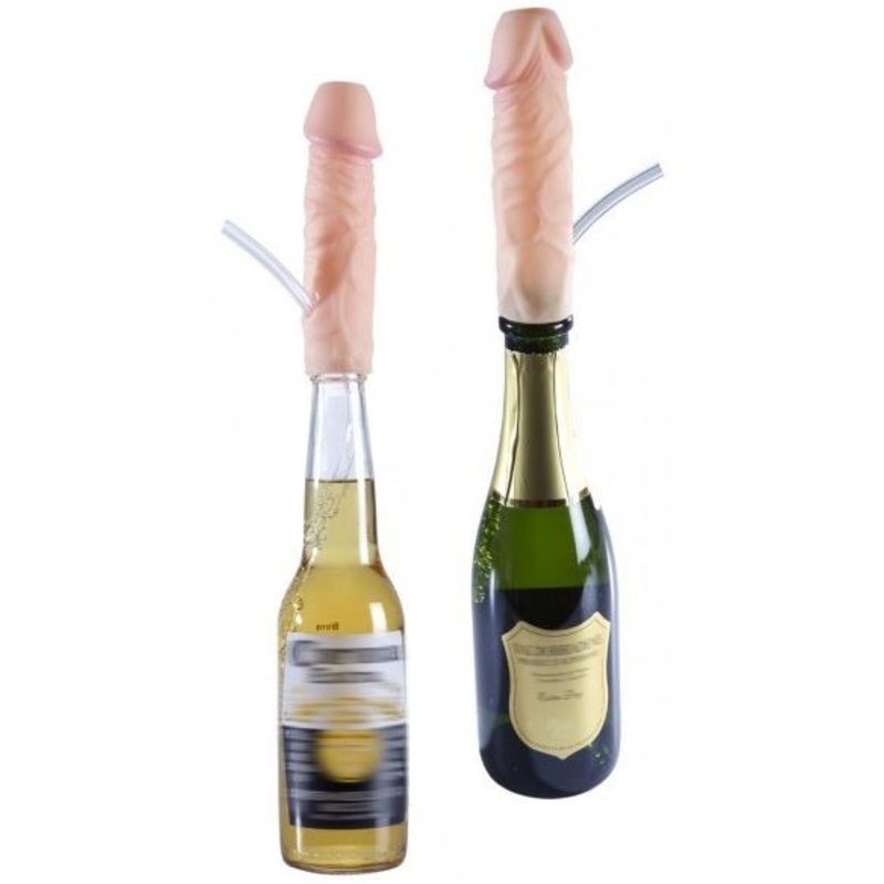 Penis beer bong straw