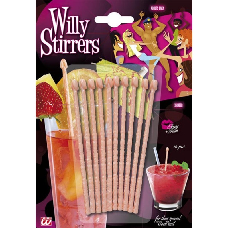 Penis cocktail stir stick
