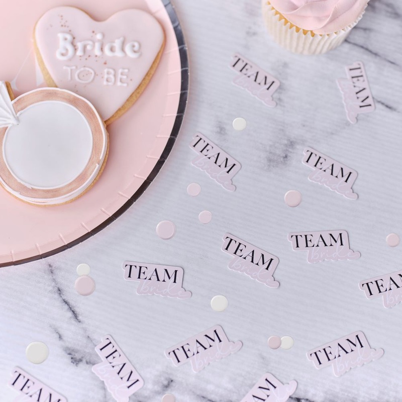 Pink-Black Team Bride Scatter Decoration XXg