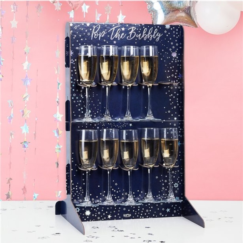 Pop the Bubbles champagne wall 60cm