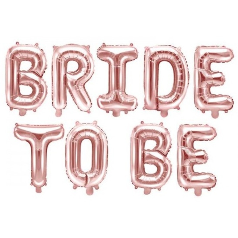 Rose gold bride to be foil balloon 3.4m