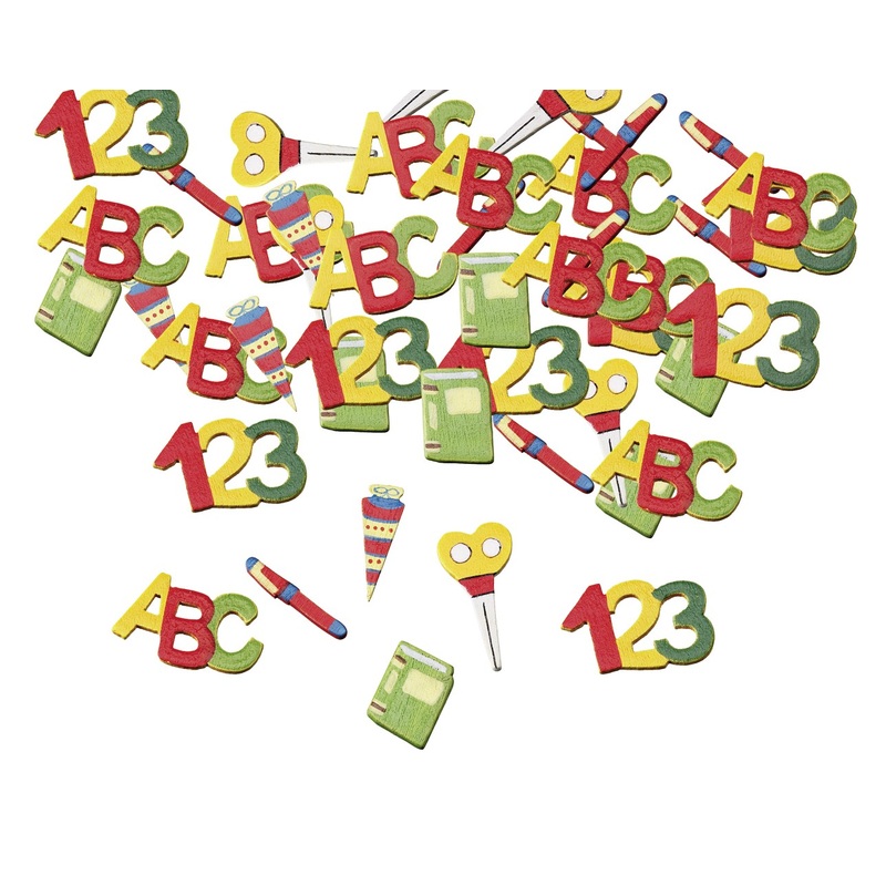 12 Back to school wood decorative elements