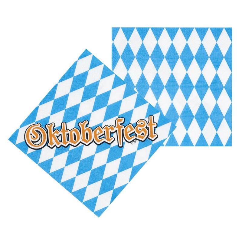 12 Oktoberfest Party Napkins 33cm