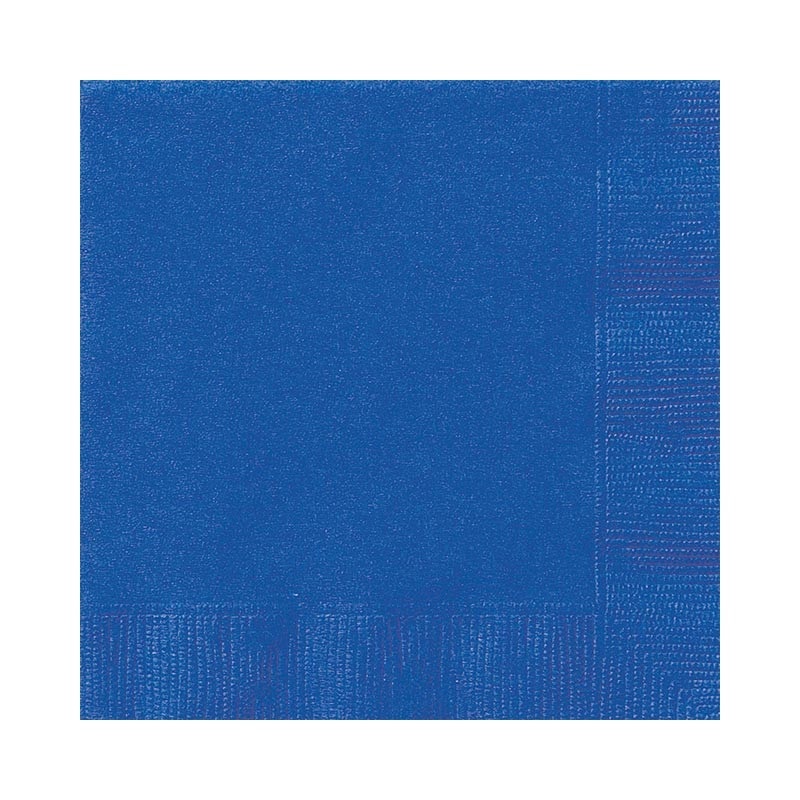 20 napkins Vera royal blue 25cm