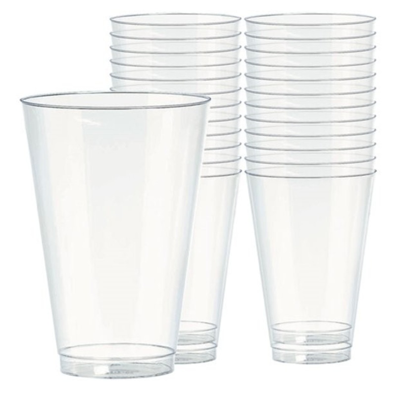 32 transparent long drink glasses 414ml