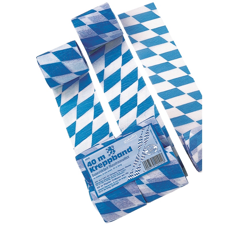 4 Oktoberfest Crepe Paper Streamers 10m