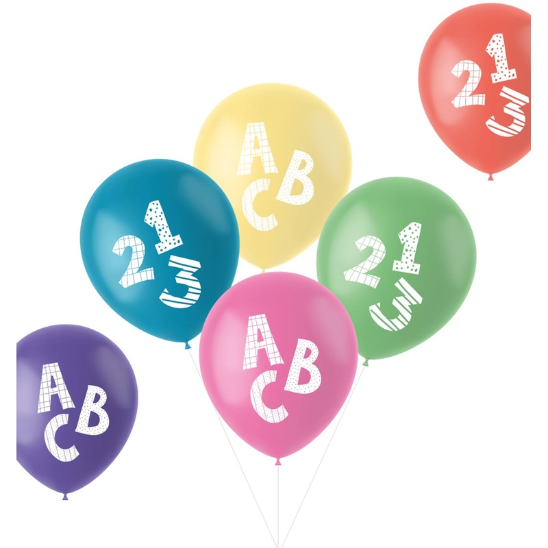 6 training balloons 33cm