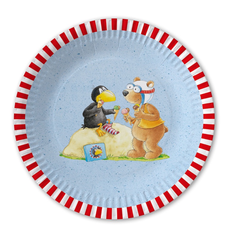 8 small raven sock plates 23cm