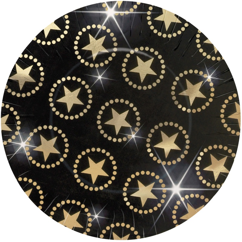 8 Walk Of Fame paper plates 27cm