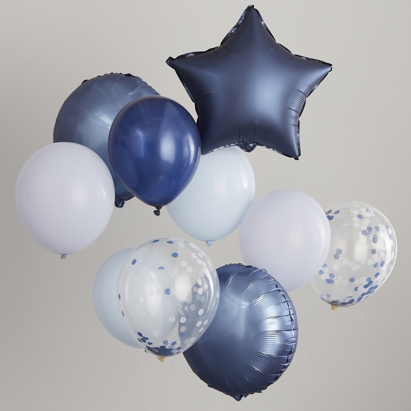 Balloon Bouquet Blue Star 10 pieces