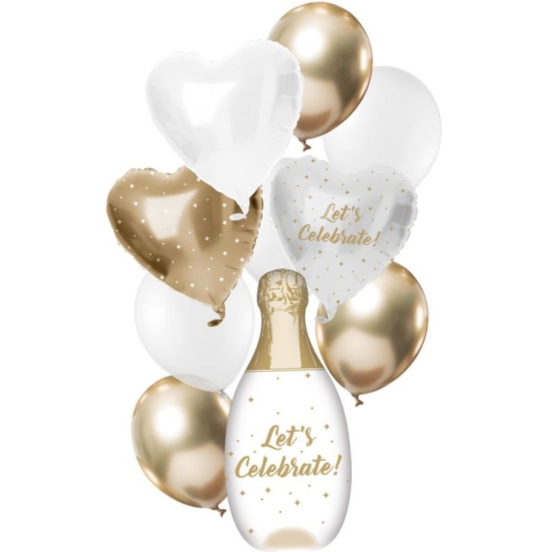 Champagne Celebrate Balloon Bouquet