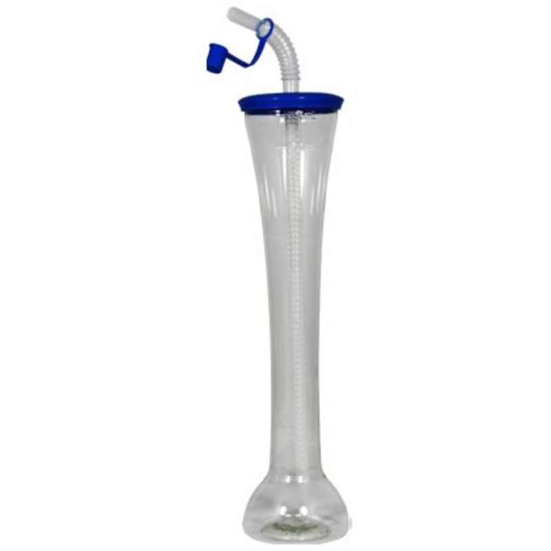 Drinking bottle with drinking straw