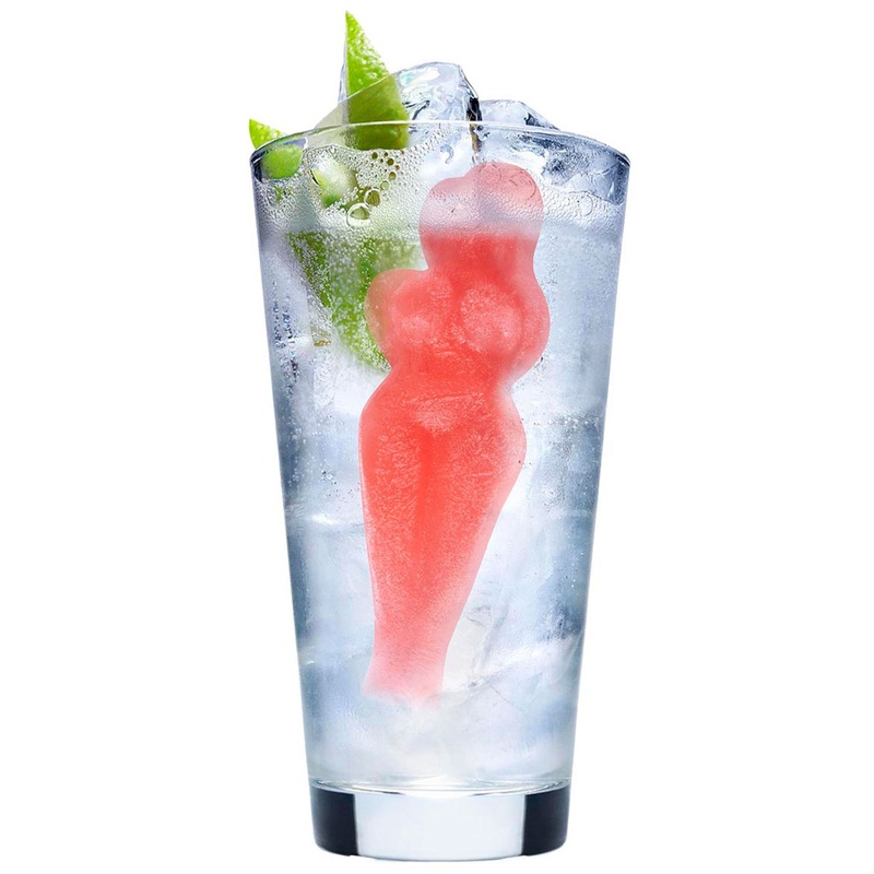 Ice Cube Tray Sexy Young Woman
