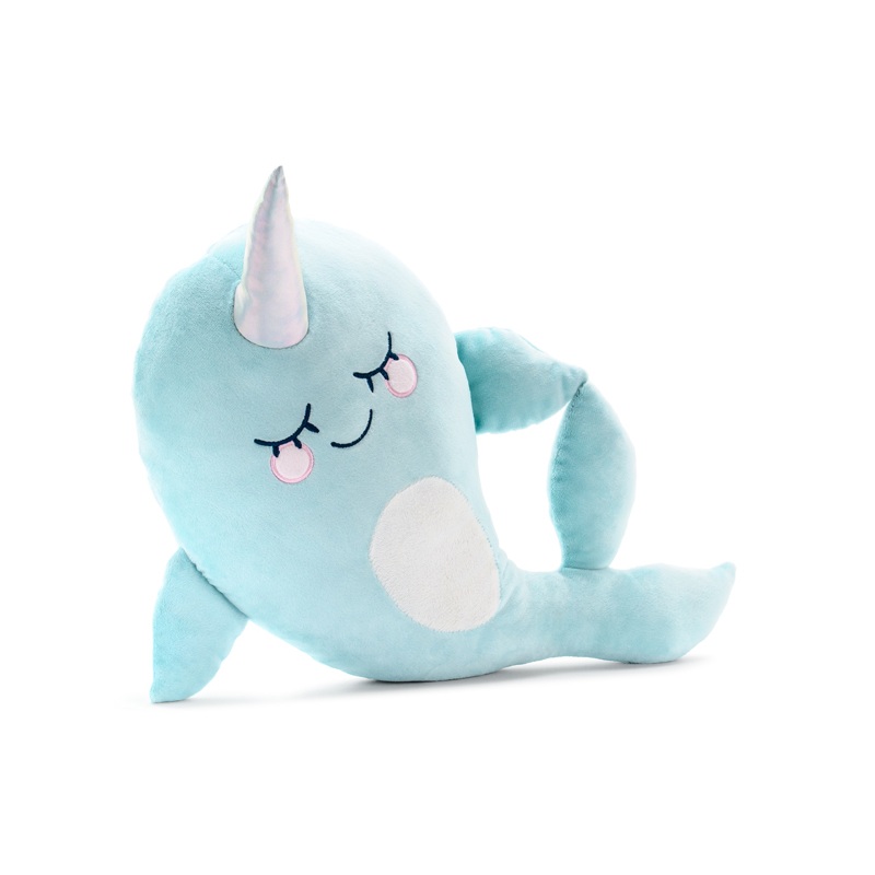 Narwhal plush cushion Ozeania 36 x 51cm