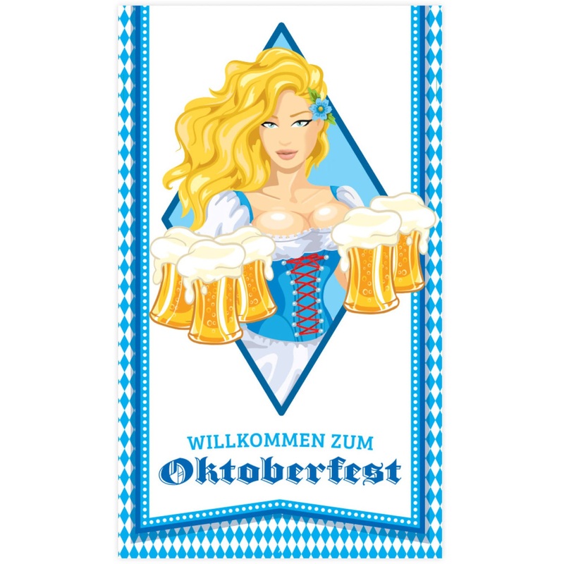 Oktoberfest Door Decor Beer Liesl 70cm x 1.2m