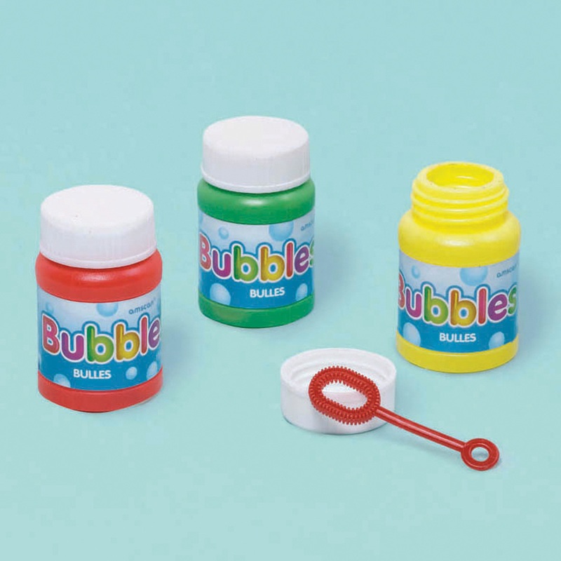 Set of 6 mini soap bubbles party fun 29ml
